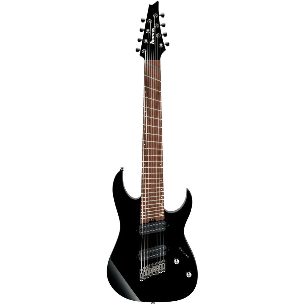 Ibanez RGMS8-BK RG Series Standard 8 String Electric Guitar