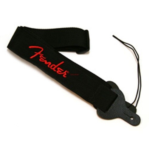Fender 990662015 BLK/RED Poly Guitar Strap