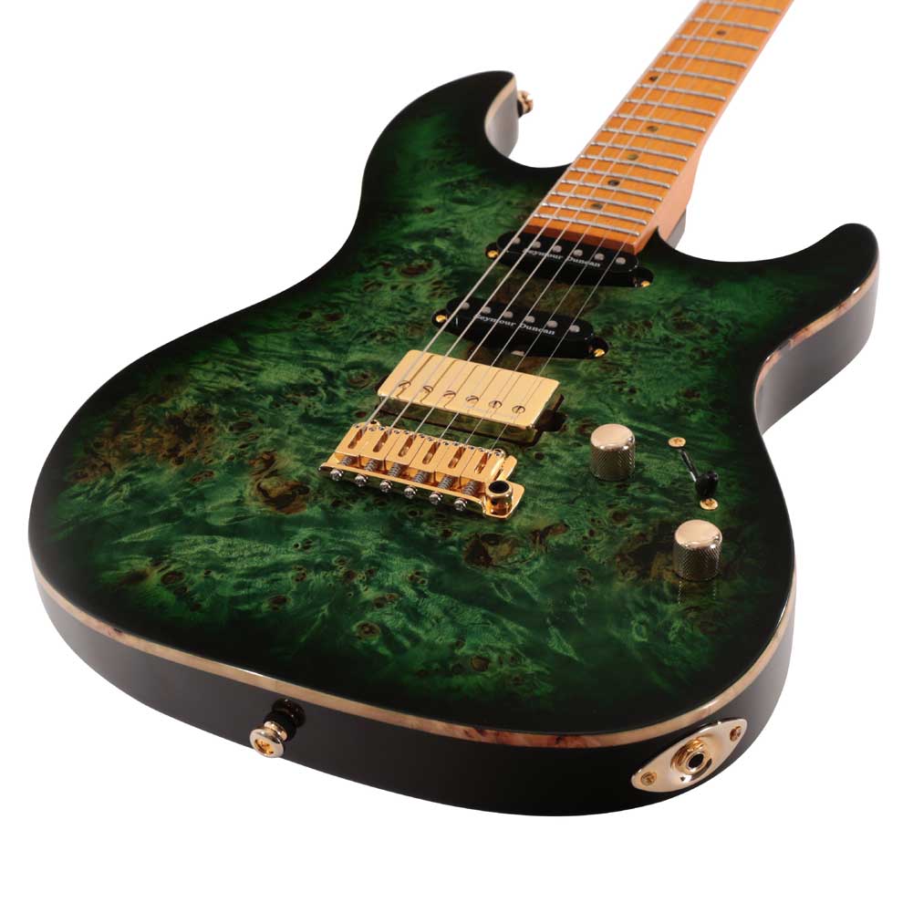 Sire S10 TGR S Series Larry Carlton Transparent Green Electric Guitar