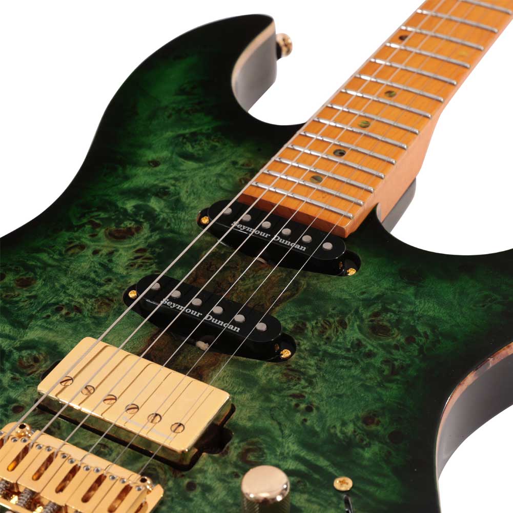 Sire S10 TGR S Series Larry Carlton Transparent Green Electric Guitar