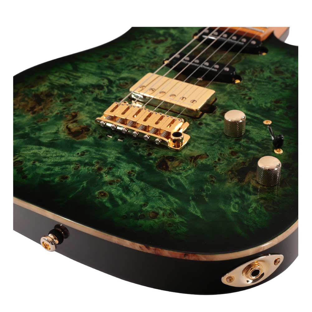 Sire S10 TGR S Series Larry Carlton Transparent Green Electric Guitar
