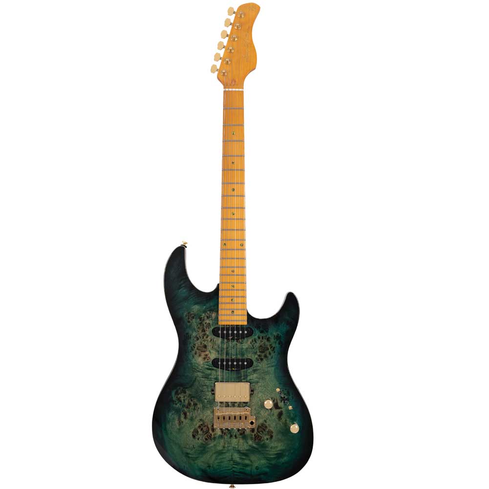 Sire S10 TGR S Series Larry Carlton Transparent Green Electric Guitar