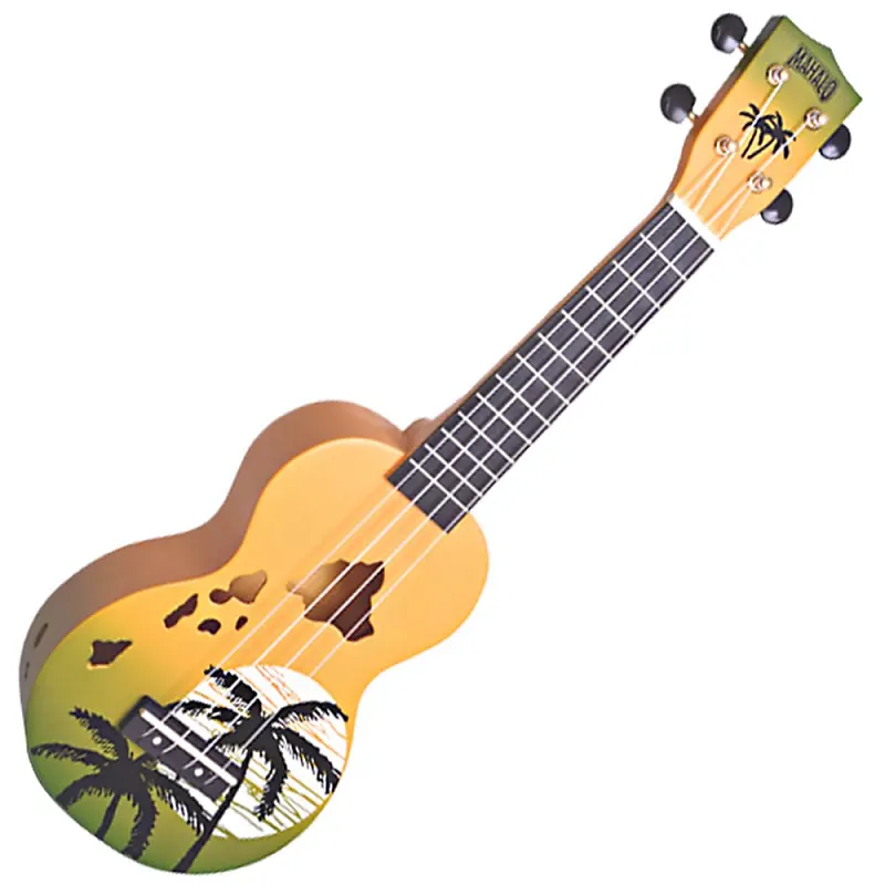 Mahalo MD1HAGNB Hawaii Green Burst Soprano With Bag Ukulele