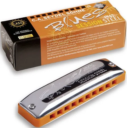 Seydel 10301C Blues Session Steel Key G Harmonica