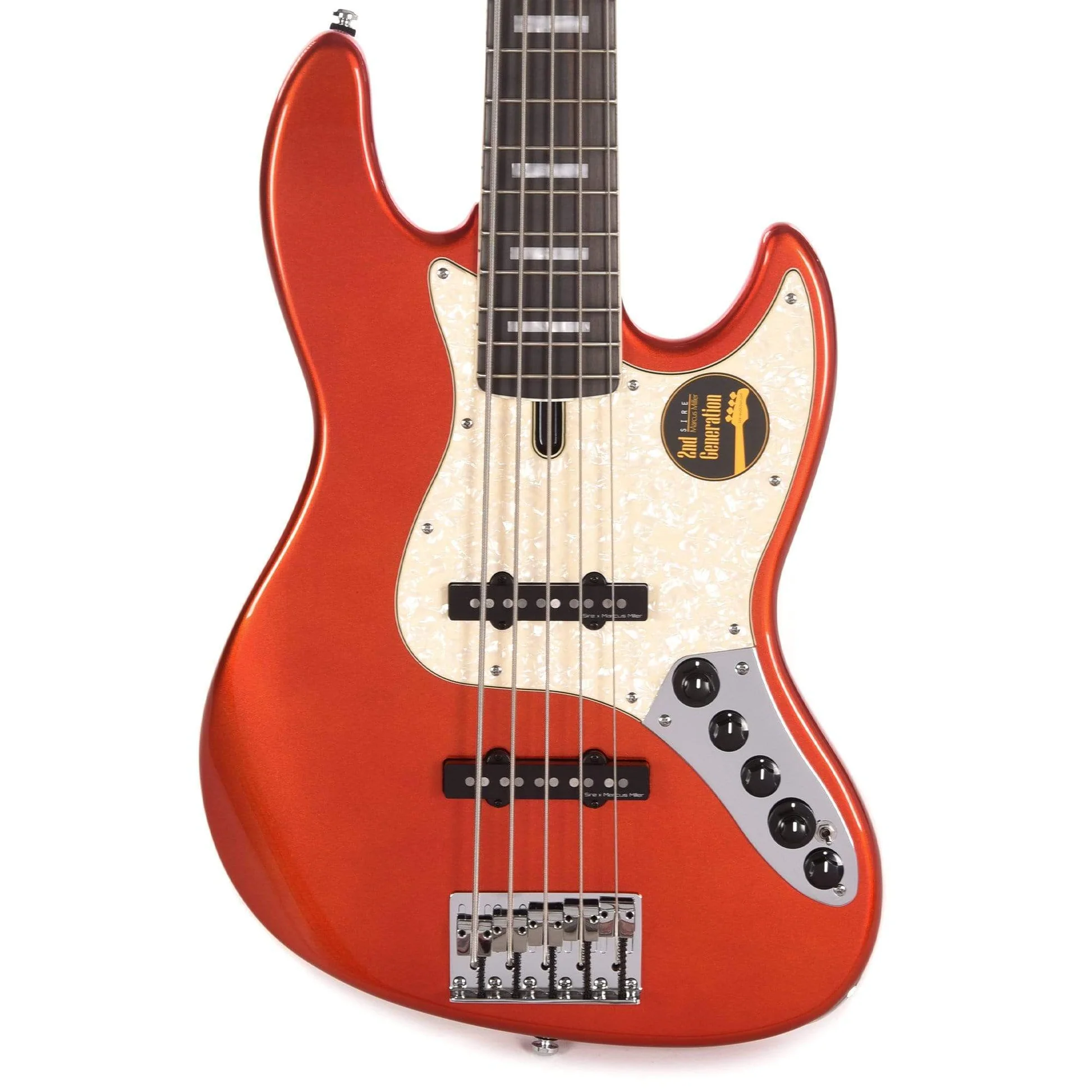 Sire V7 Alder-5 BMR V7 Series 5 String Alder Bright Metallic Red Bass Guitar