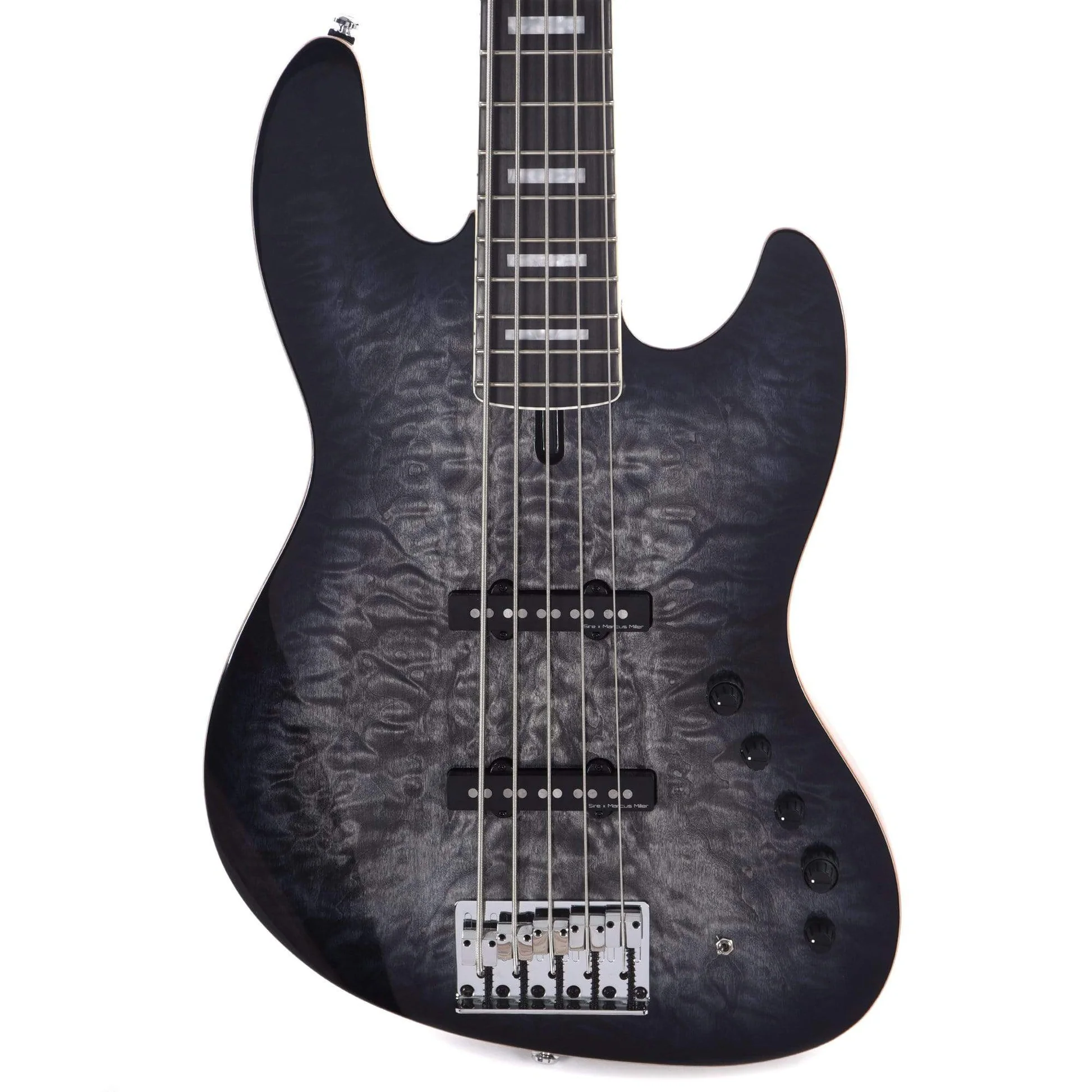 Sire V9 Swamp Ash-5 TBK V9 Series 5 String Swamp Ash Transparent Black Bass Guitar