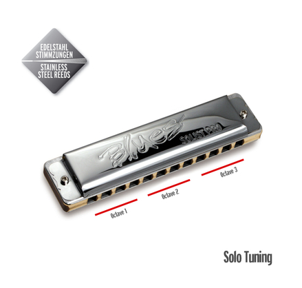 Seydel 11602C Blues Solist Pro Steel Solo Key C Harmonica