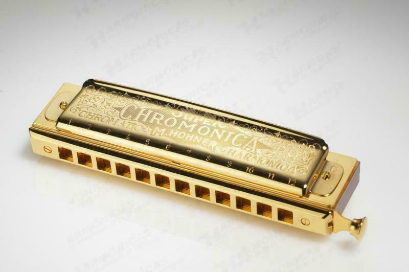 Hohner M27099 Super Chromonica Gold C Key Chromatic Harmonica