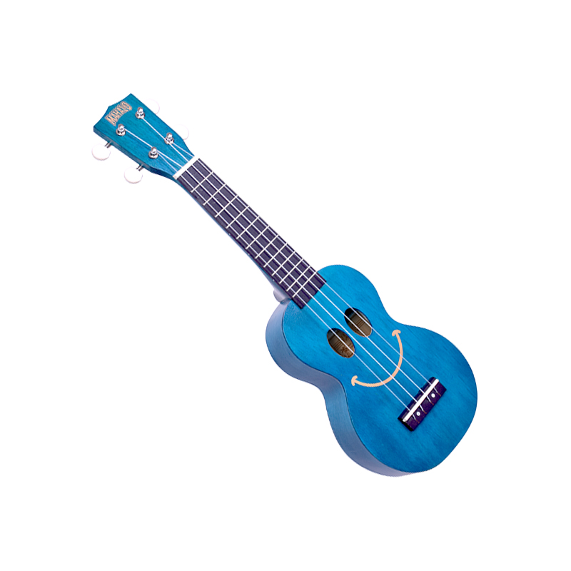 Mahalo U-SMILE-TBU Series Soprano Trans Blue With Bag Ukulele
