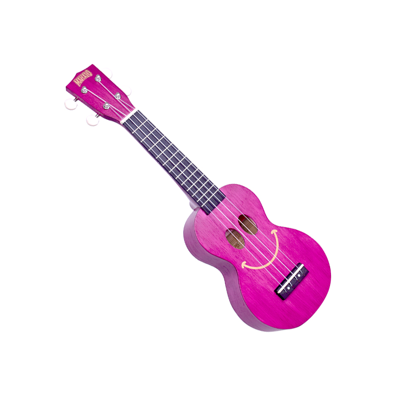 Mahalo U-SMILE-TPP Series Soprano Trans Purple With Bag Ukulele