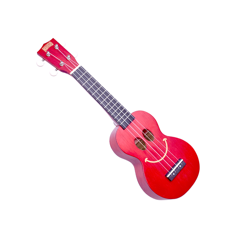 Mahalo U-SMILE-TRD Series Soprano Trans Red With Bag Ukulele