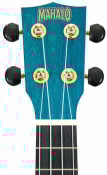 Mahalo MS1TBU Slimline Series Trans Blue Soprano With Bag Ukulele