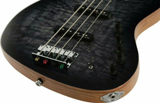 Sire V9 Swamp Ash-4 TBK V9 Series 4 String Swamp Ash Transparent Black Bass Guitar