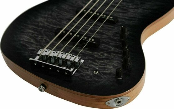 Sire V9 Swamp Ash-5 TBK V9 Series 5 String Swamp Ash Transparent Black Bass Guitar