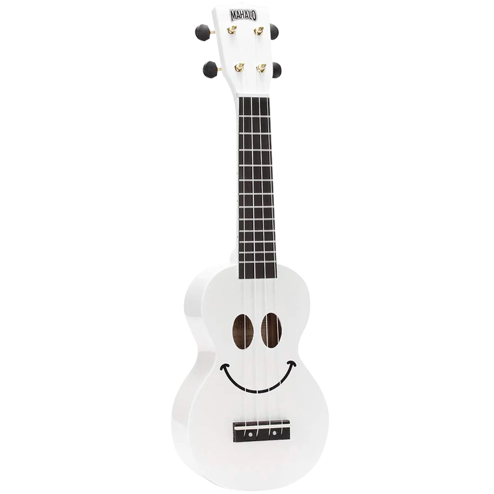 Mahalo U-SMILE-WT Series Soprano White With Bag Ukulele