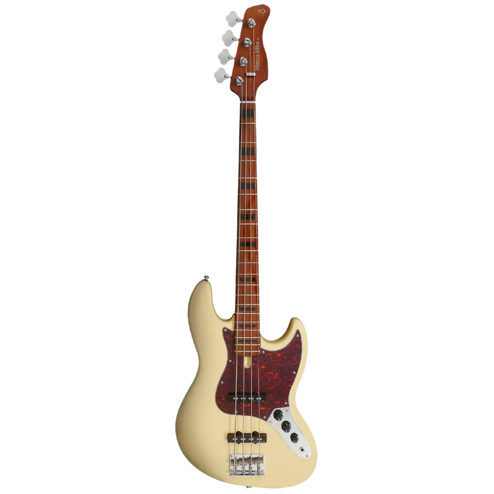 Sire V5 Alder-4 VWH V5 Series 4 String Alder Vintage White Bass Guitar