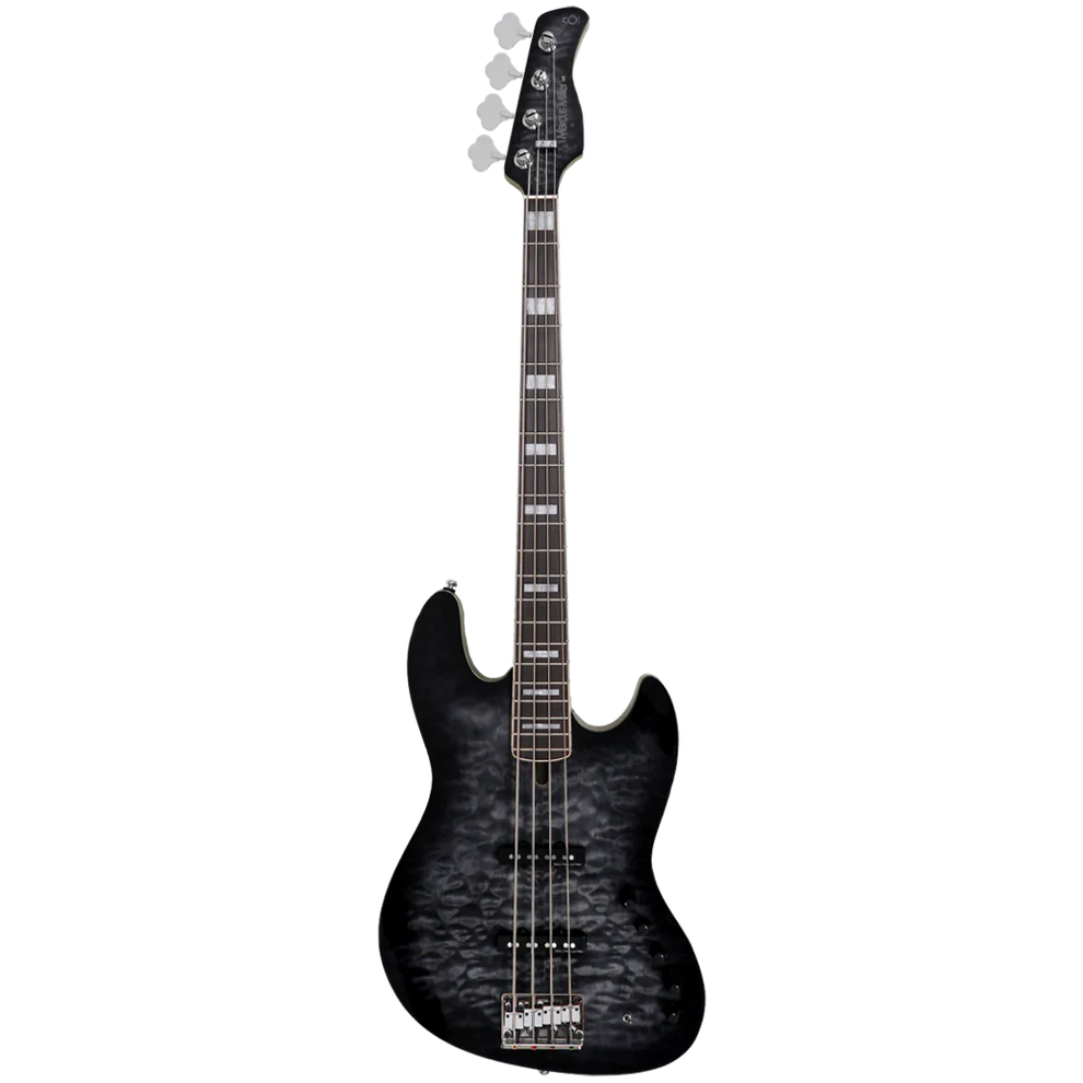 Sire V9 Swamp Ash-4 TBK V9 Series 4 String Swamp Ash Transparent Black Bass Guitar