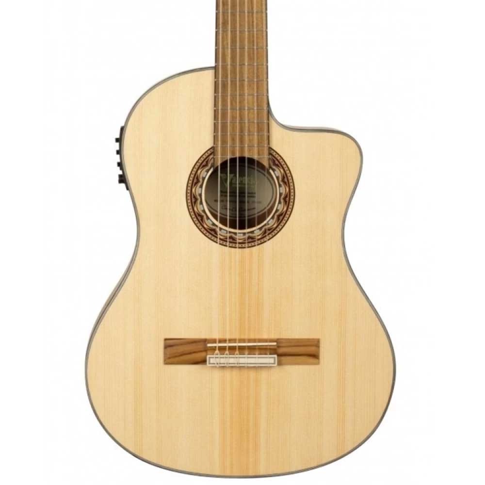 Valencia VC314CE 300 Series 4/4 Cutway Electronic Natural Classical Guitar