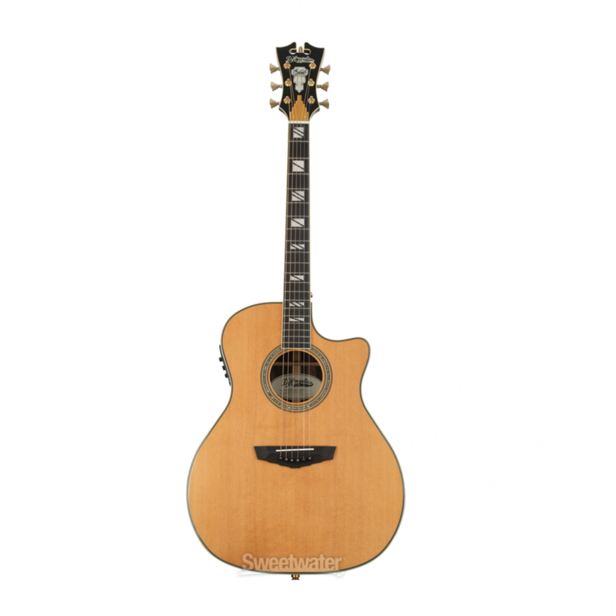 D'Angelico DAEG200VNATGP Excel Gramercy Vintage Natural Cutaway Electro-Acoustic Guitar