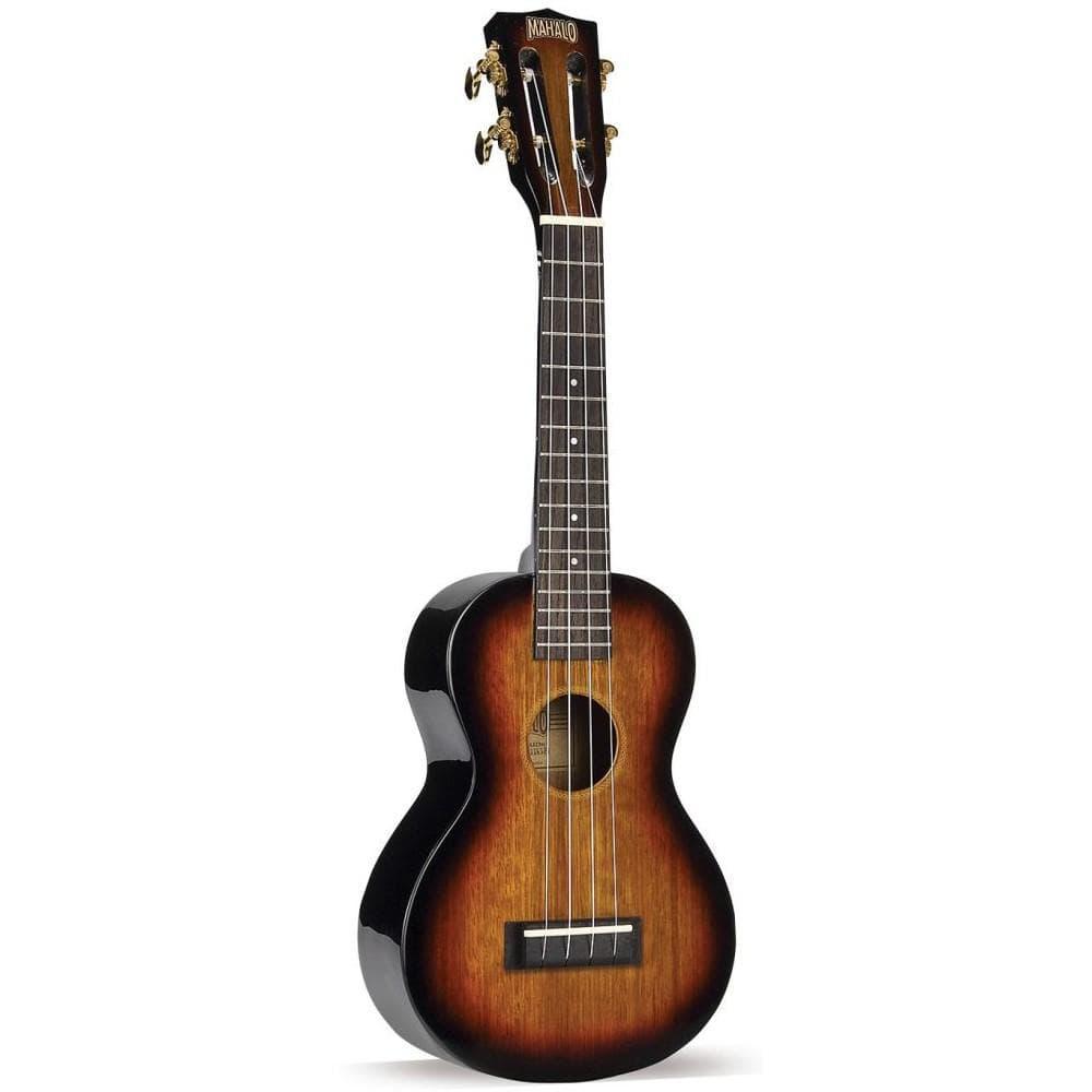 Mahalo MJ2TBR Java Series Trans Brown Concert With Bag Ukulele