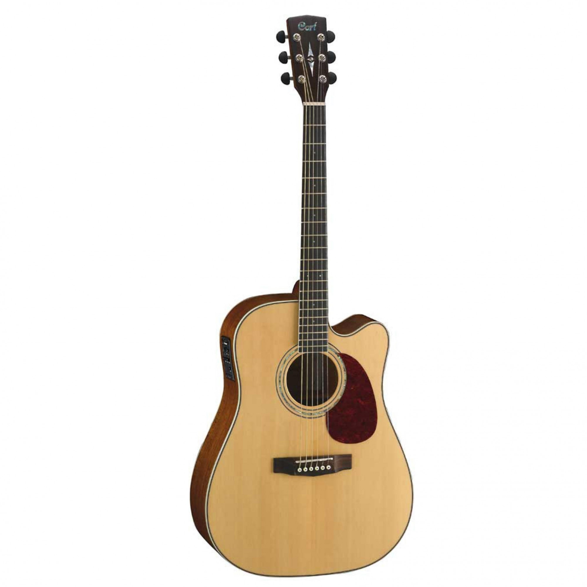 Cort MR710F-NS MR Series Natural Satin With Cutaway Electro-Acoustic Guitar