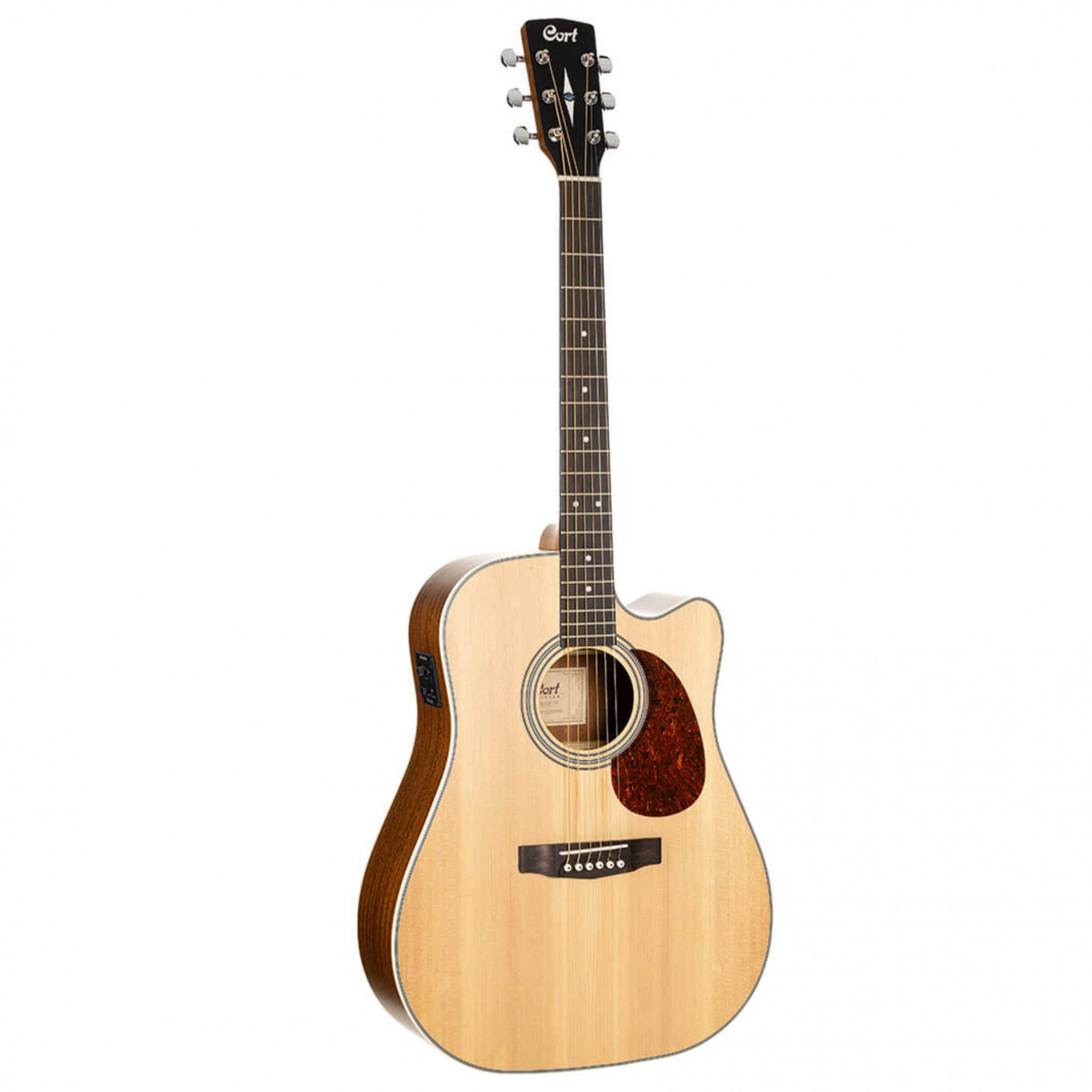 Cort MR600F-NS MR Series Natural Satin With Cutaway Electro-Acoustic Guitar