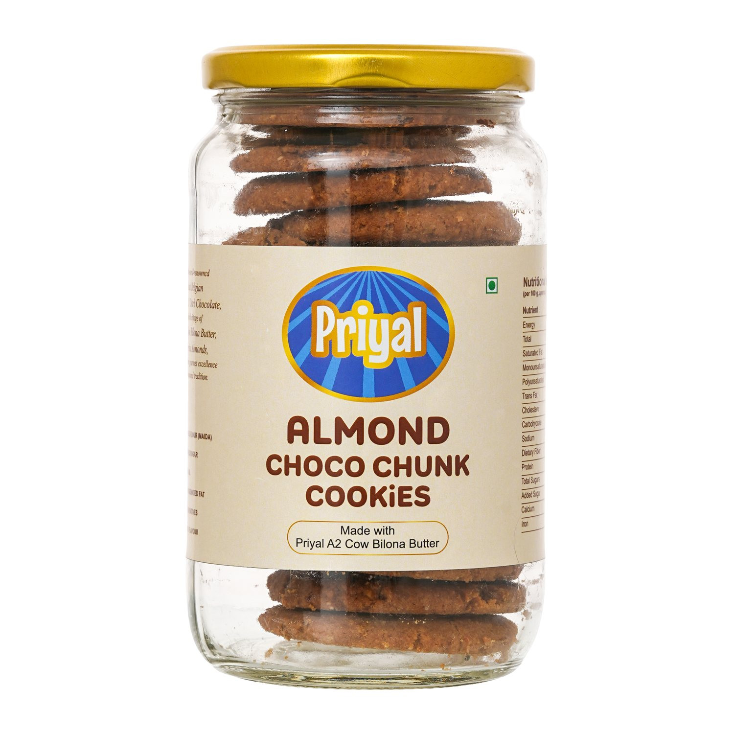 Trial Pack Almond Choco Chunk Cookies 280 g Complimentary Makkhan 200 g