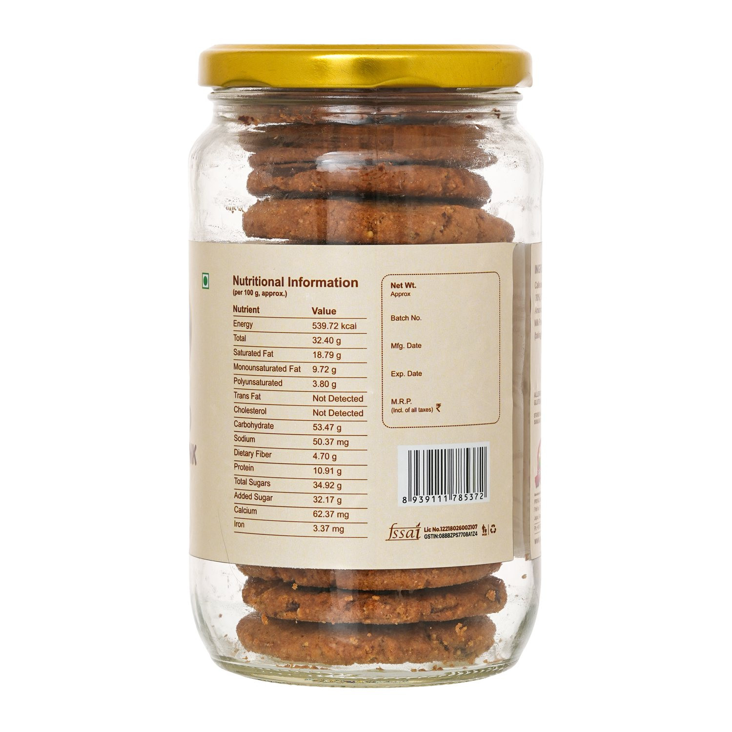 Trial Pack Almond Choco Chunk Cookies 280 g Complimentary Makkhan 200 g
