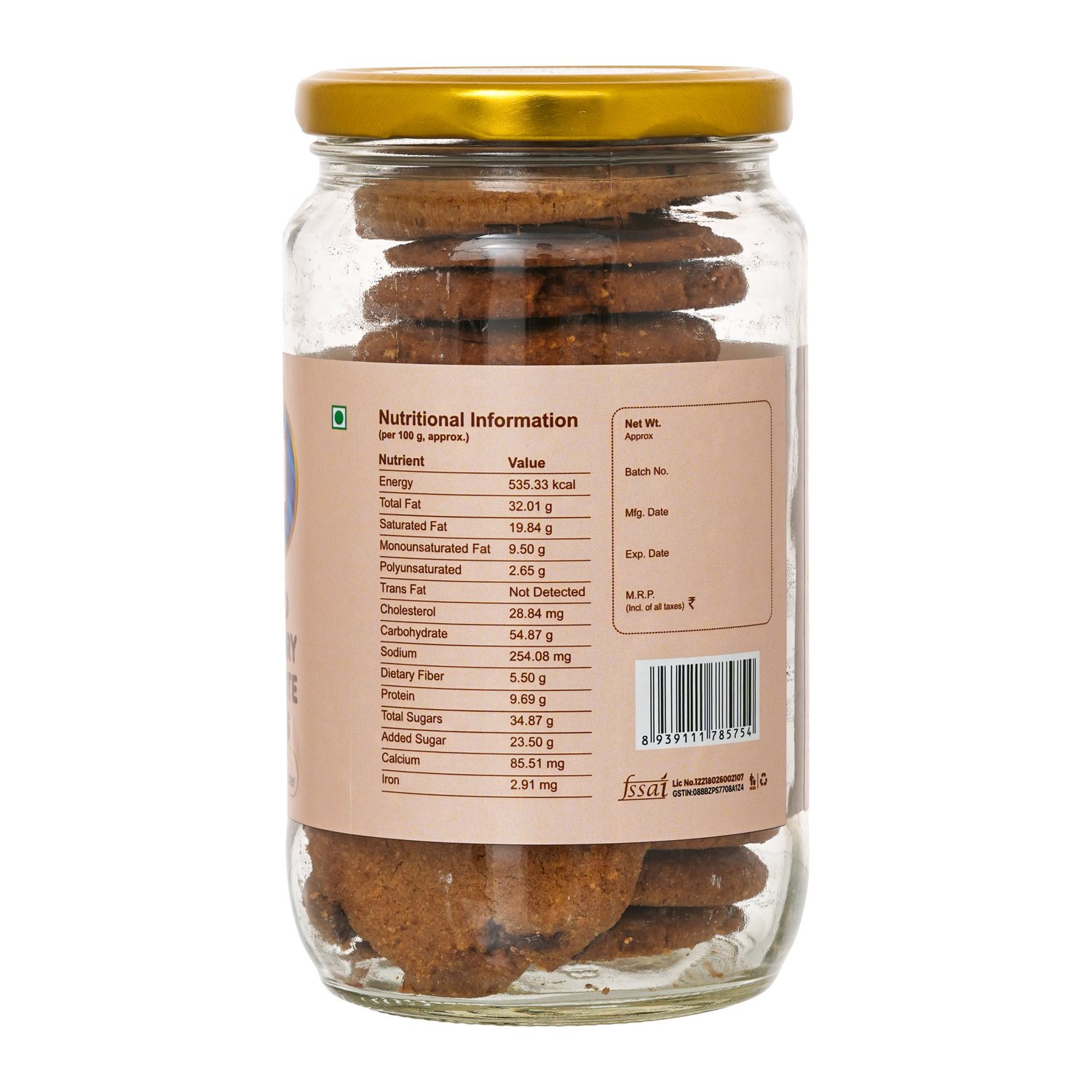 Trial Pack Almond Cranberry Chocolate Cookies 255 g   Complimentary Makkhan 200 g