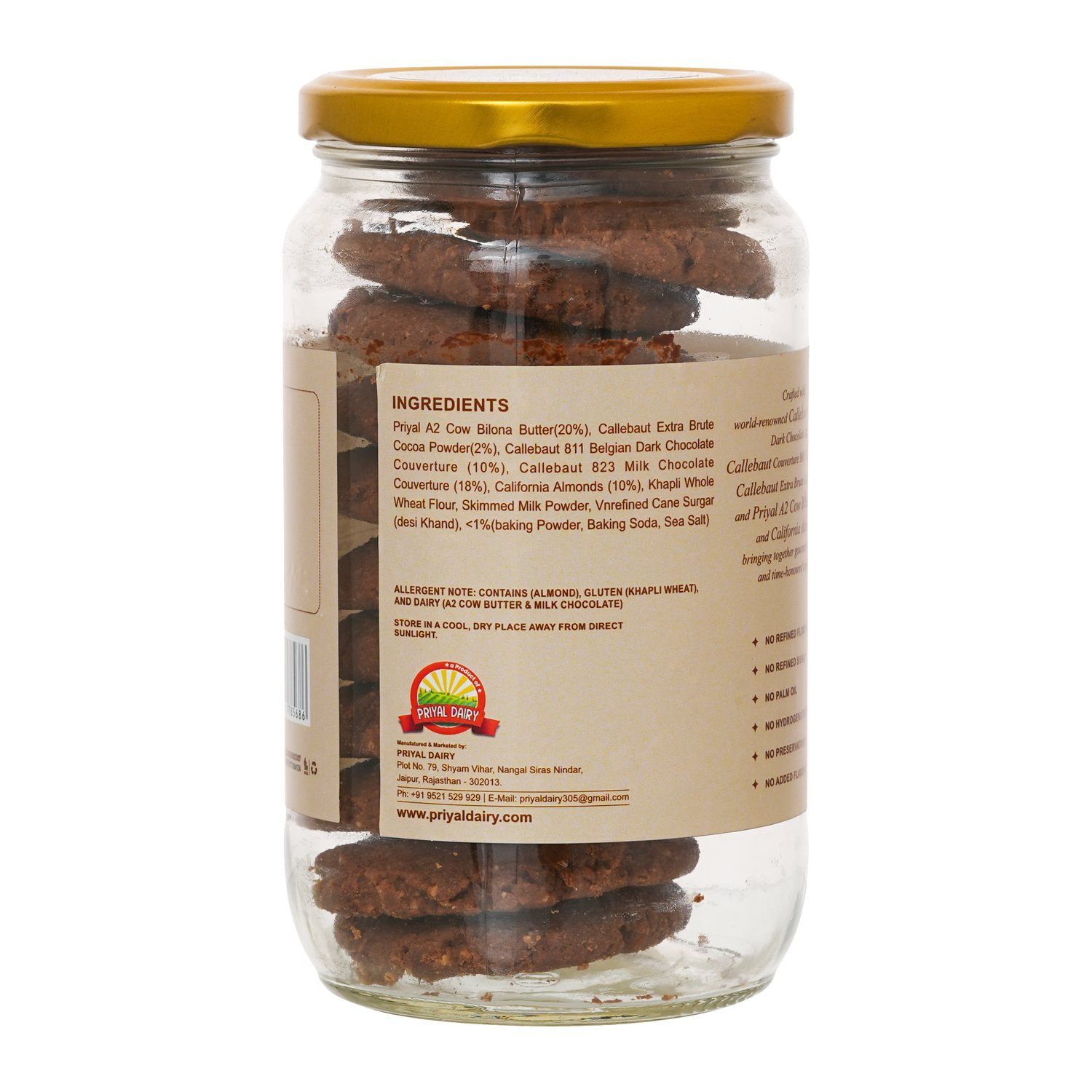 Trial Pack Almond Choco Chunk Cookies 280 g Complimentary Makkhan 200 g
