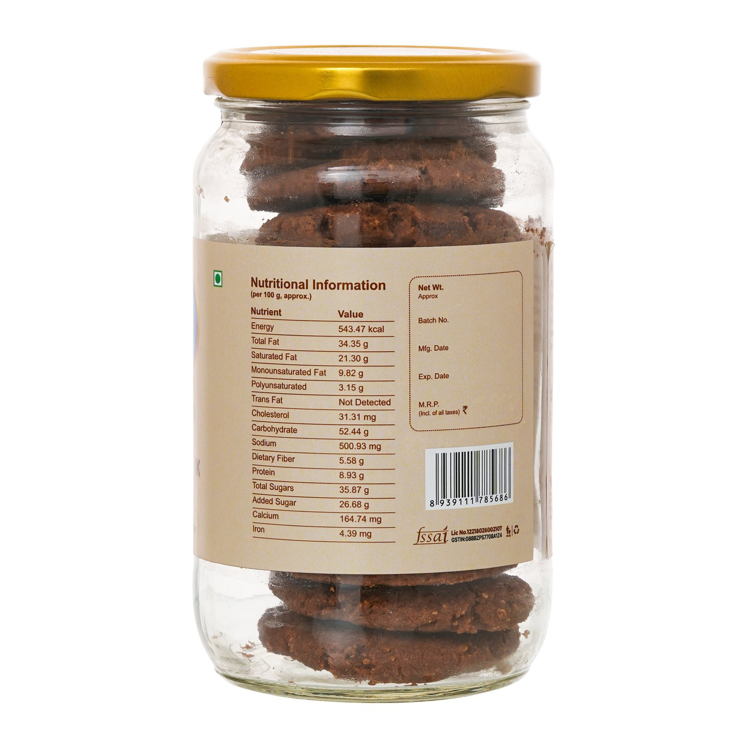 Trial Pack Almond Triple Choco Chunk Cookies 280 g  Complimentary Makkhan 200 g