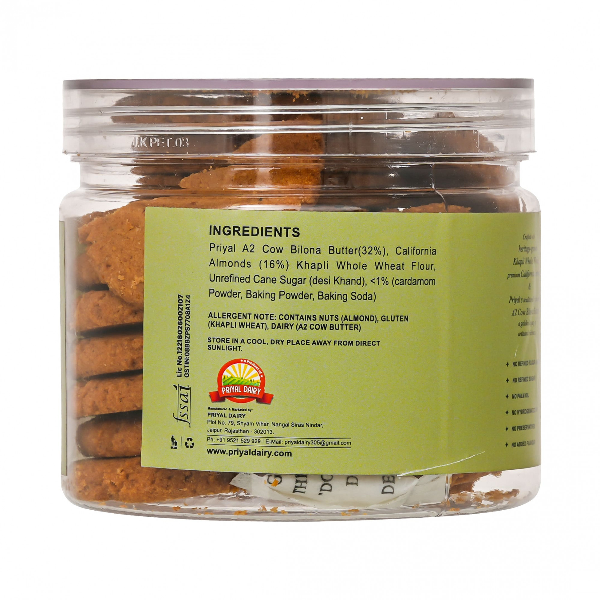 Almond Khapli Atta Cookies 240 g