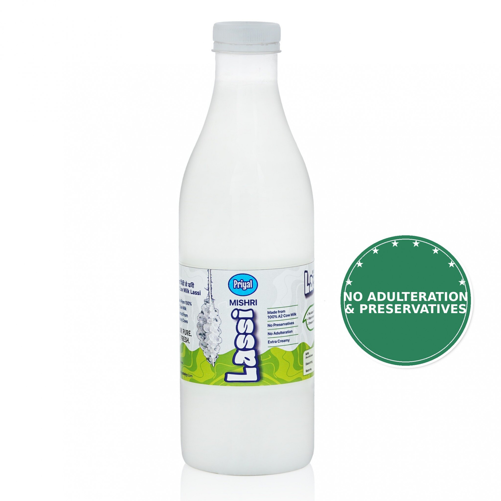 PRIYAL A2 MISHRI LASSI 1 L BOTTLE
