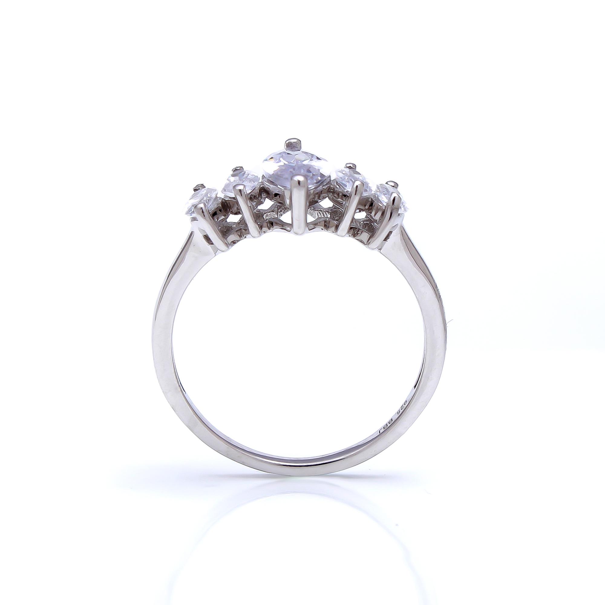 Lab Grown Diamond Five Stone Marquise Ring