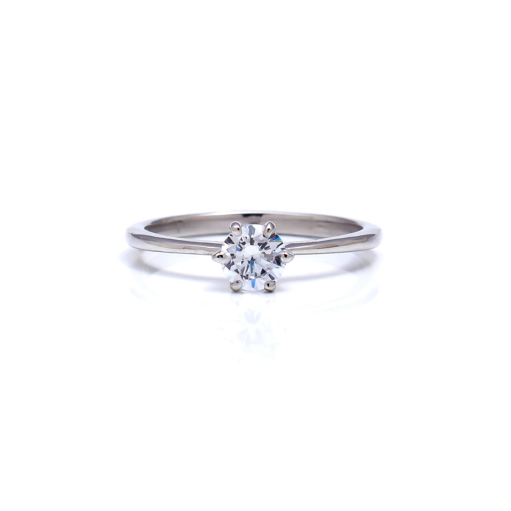Image of Lab Grown Diamond Solitaire Engagement Ring