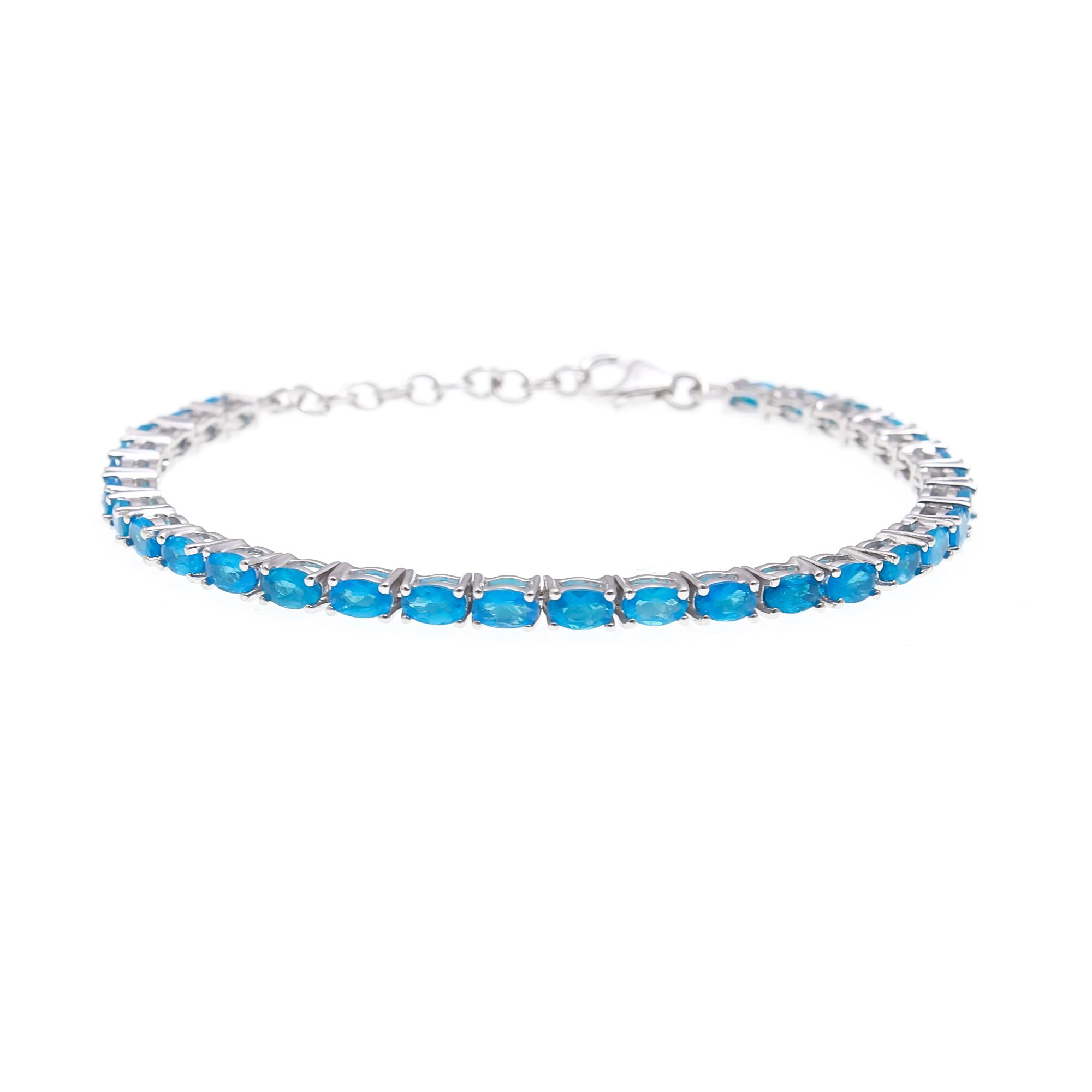 Neon Apatite Tennis Bracelet