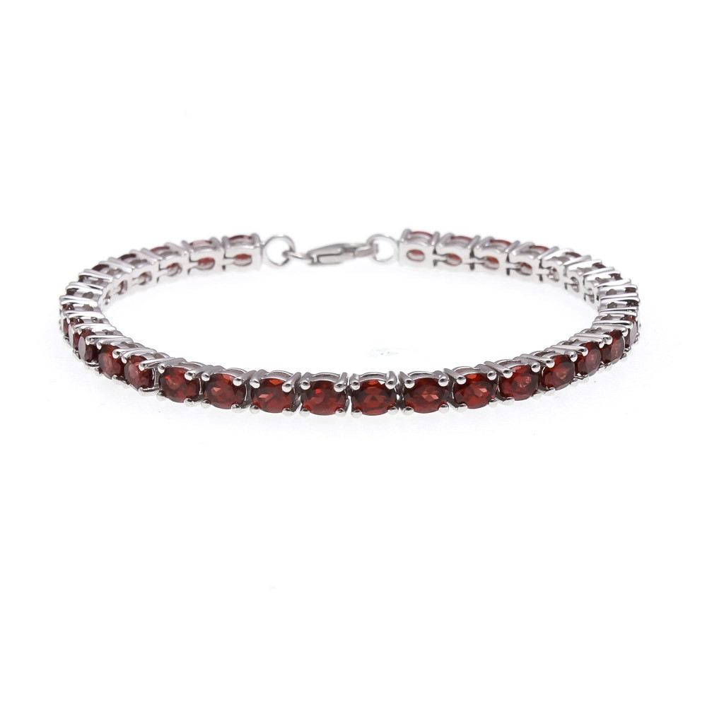 Image of Red Garnet Tennis Bracelet