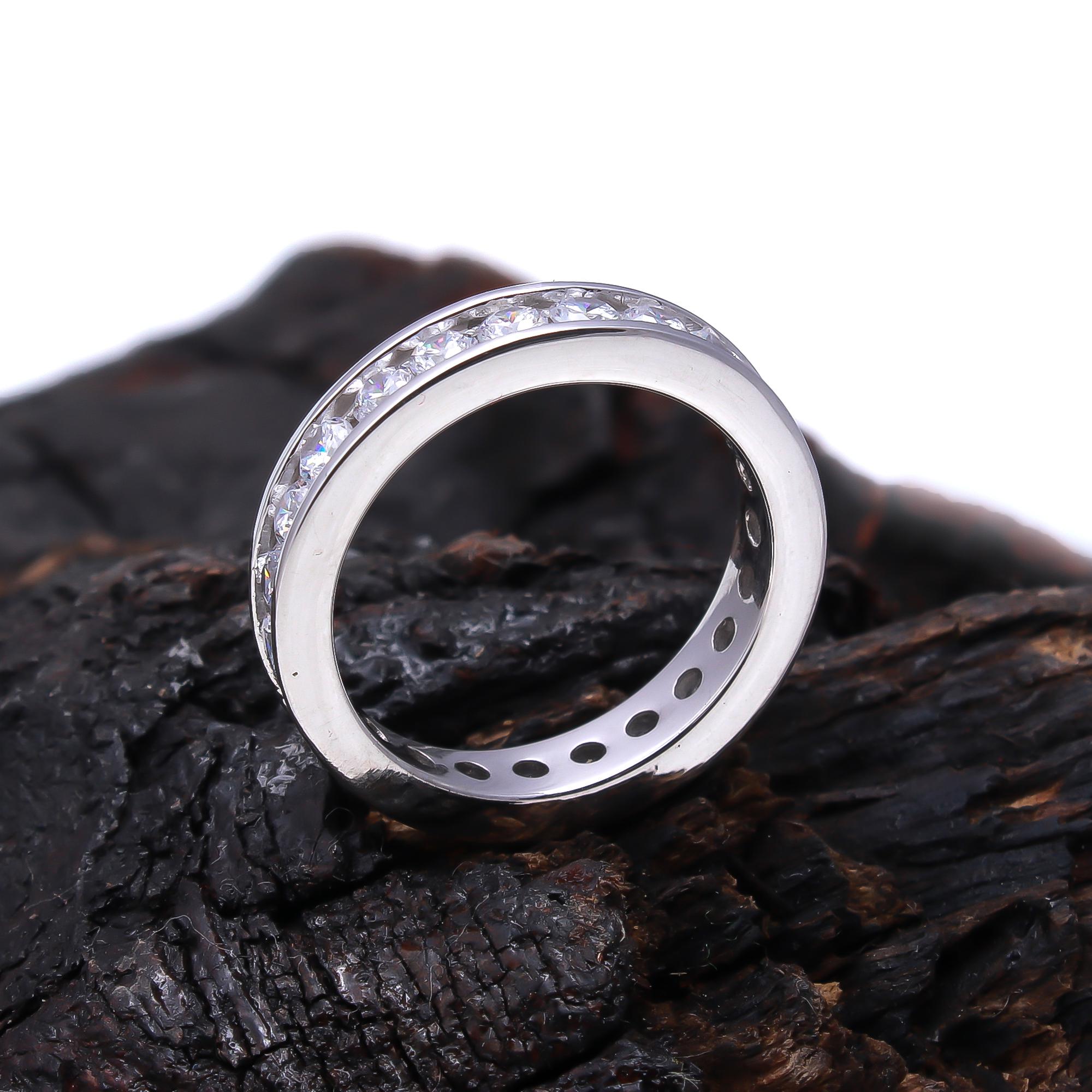 Lab Grown Diamond Channel Set Eternity Band