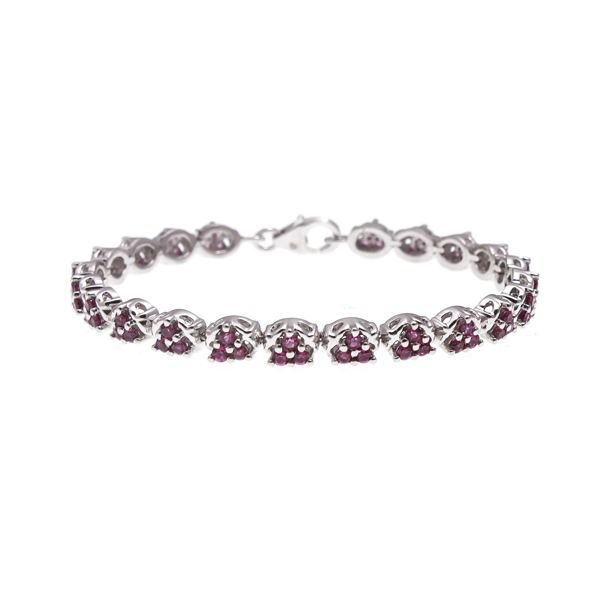 Rhodolite Garnet Tennis Bracelet