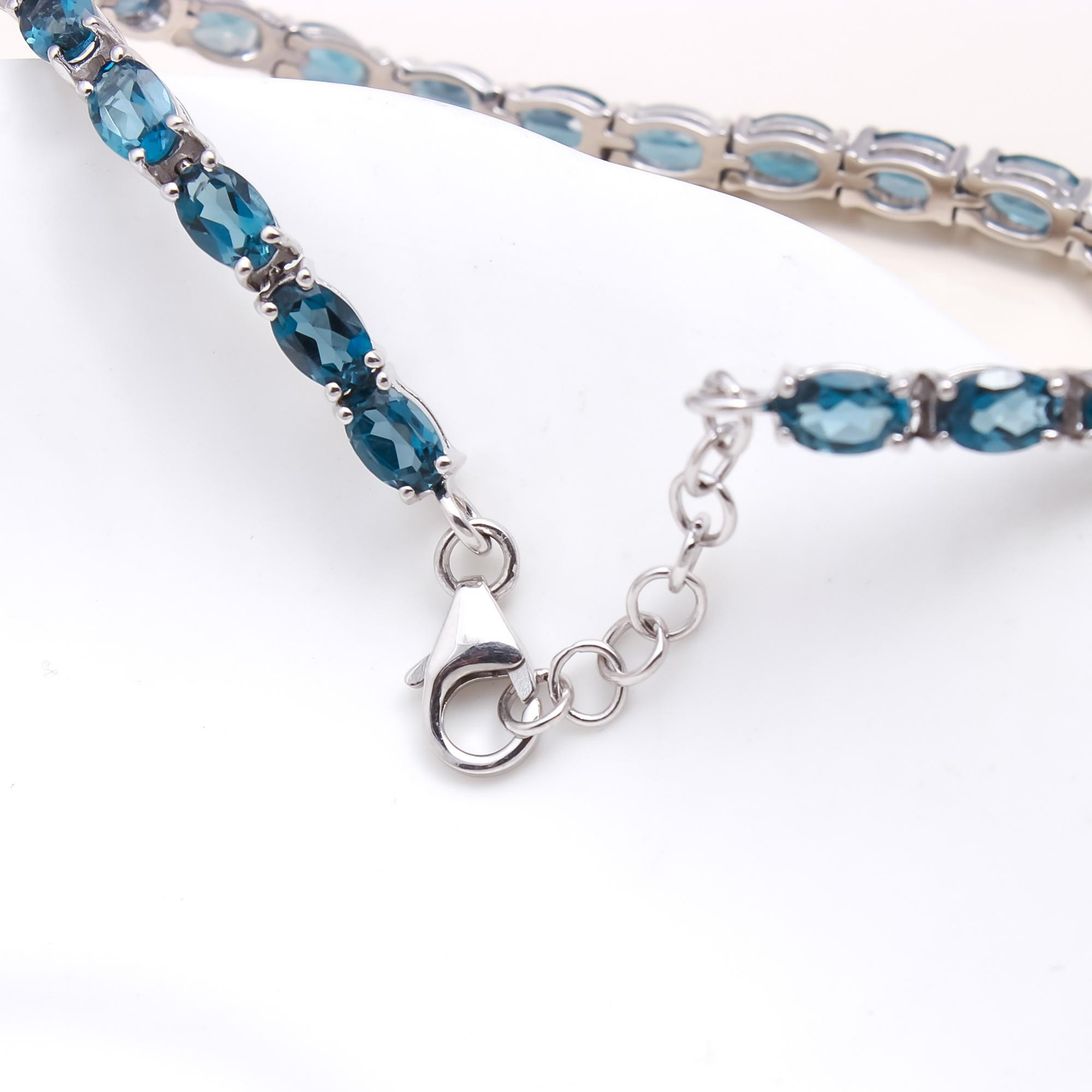 London Blue Topaz Tennis Bracelet