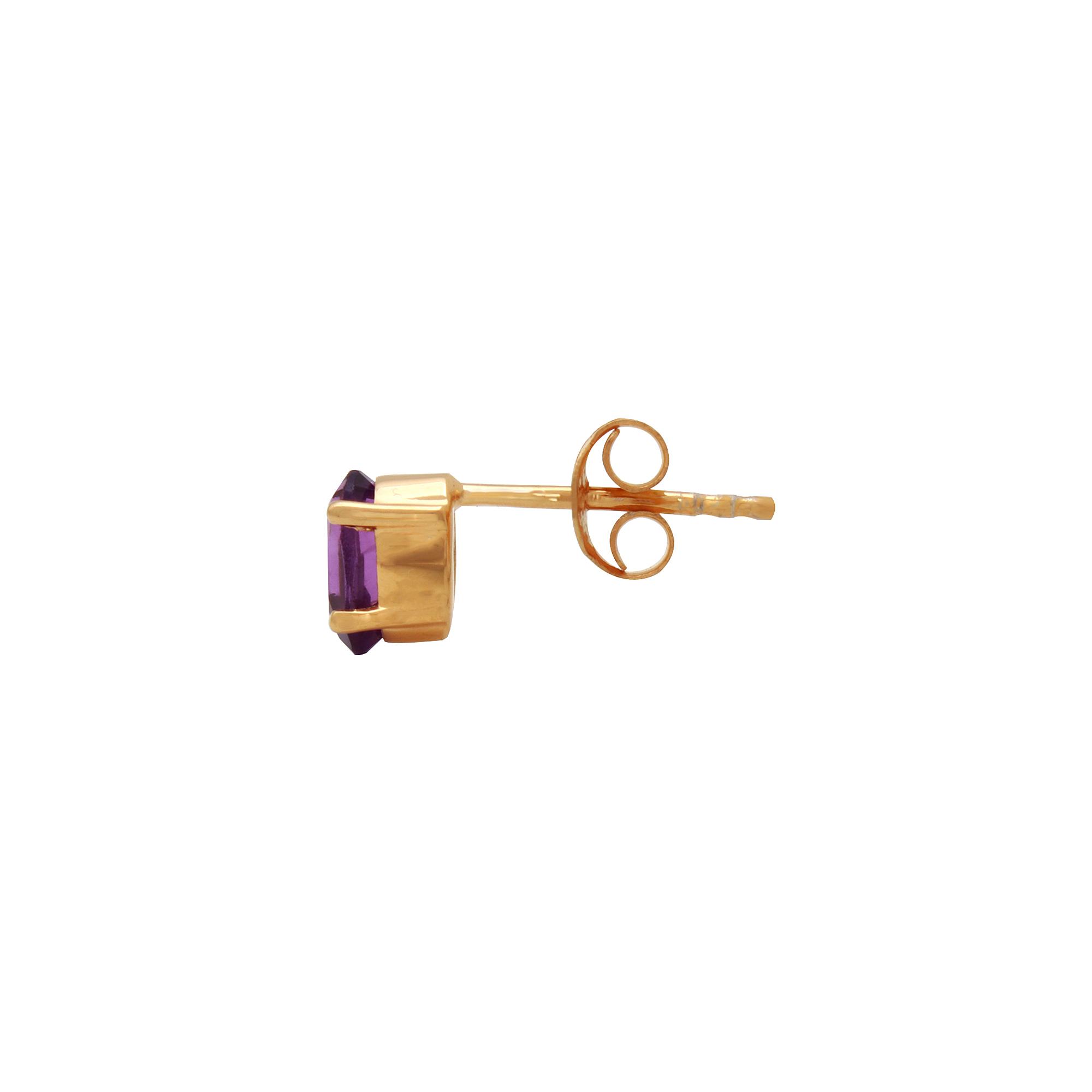 Amethyst Studs Earrings