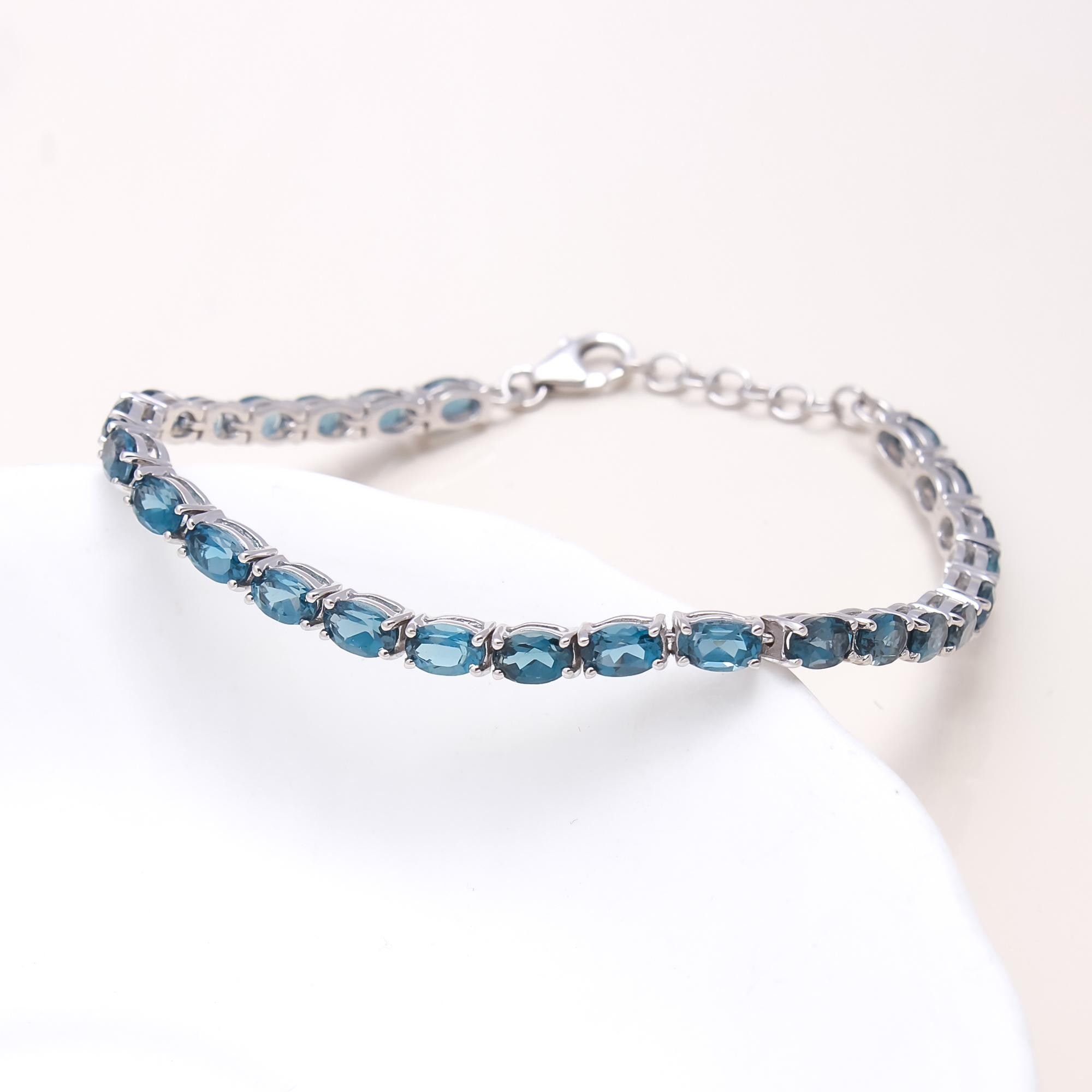 London Blue Topaz Tennis Bracelet
