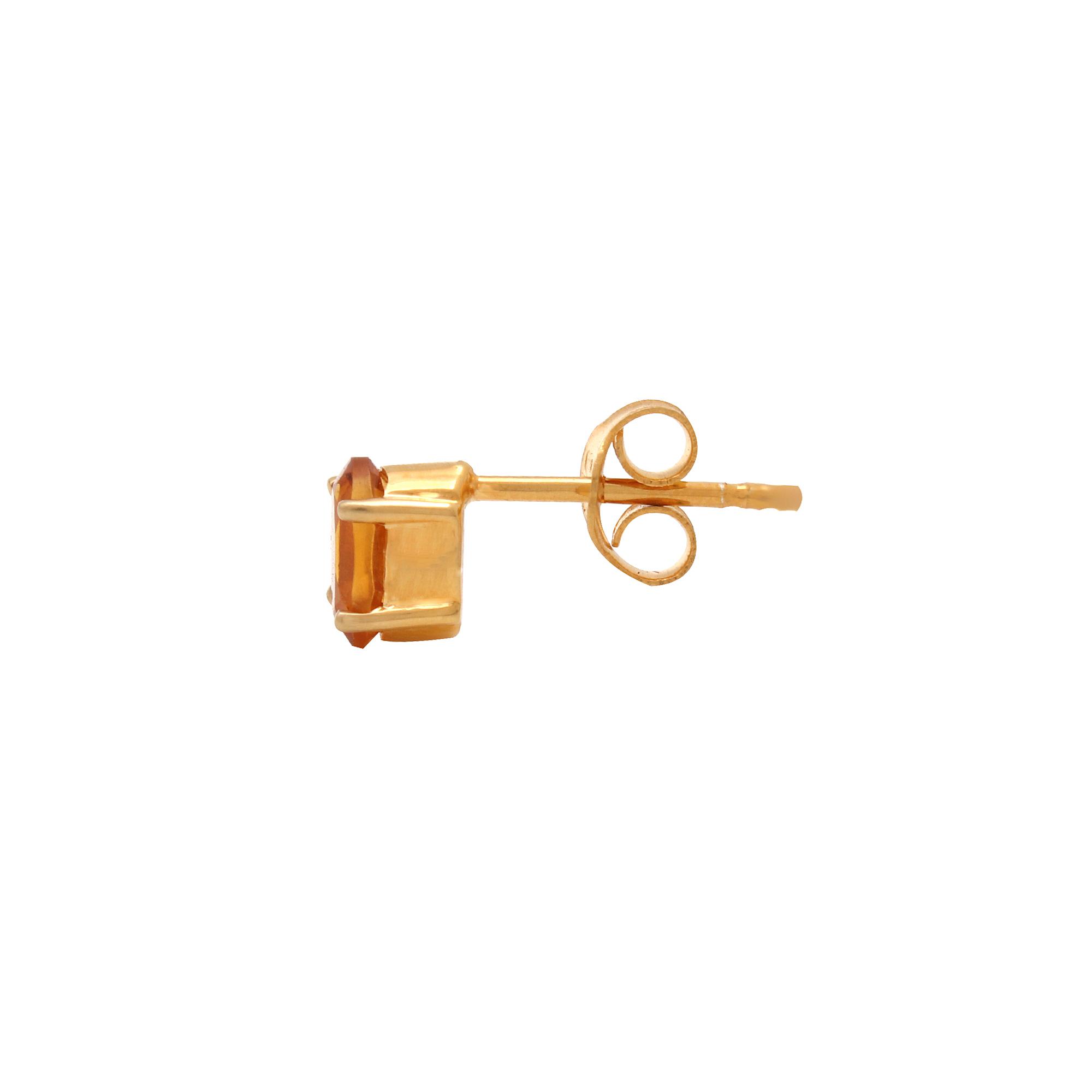 Spessartite Garnet Studs Earrings