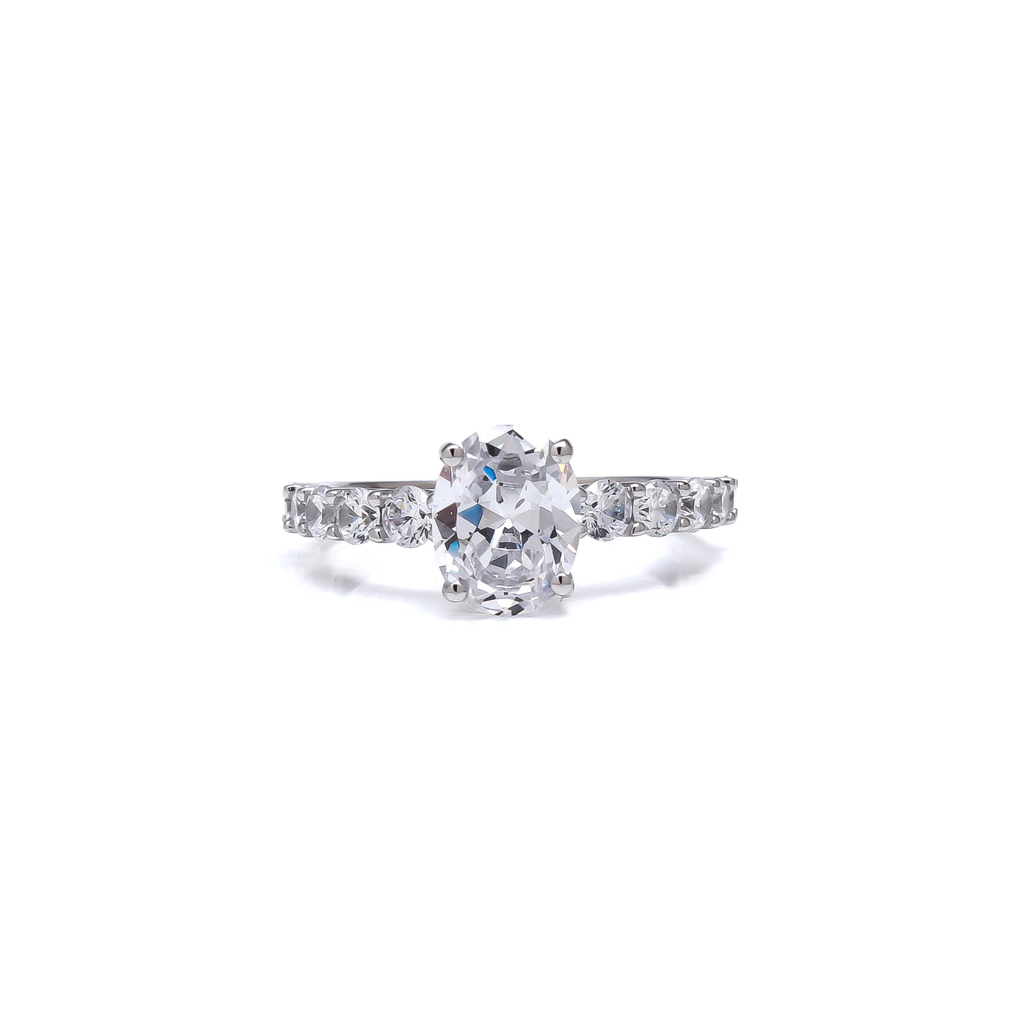 Lab grown Diamond Oval Engagement Ring