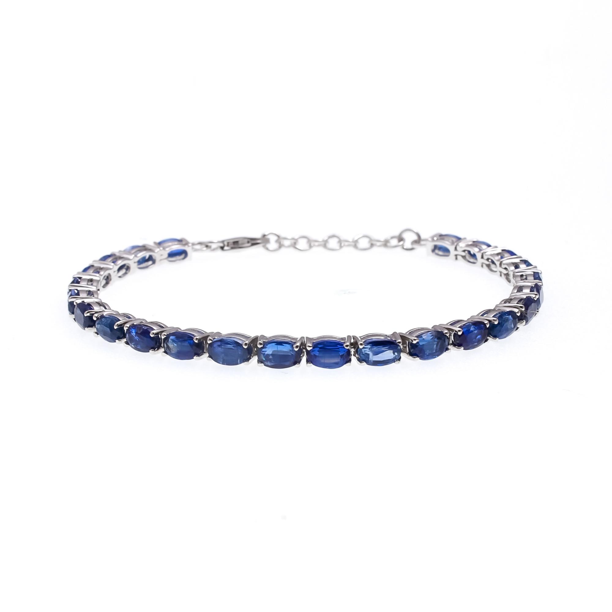 Blue Sapphire Tennis Bracelet