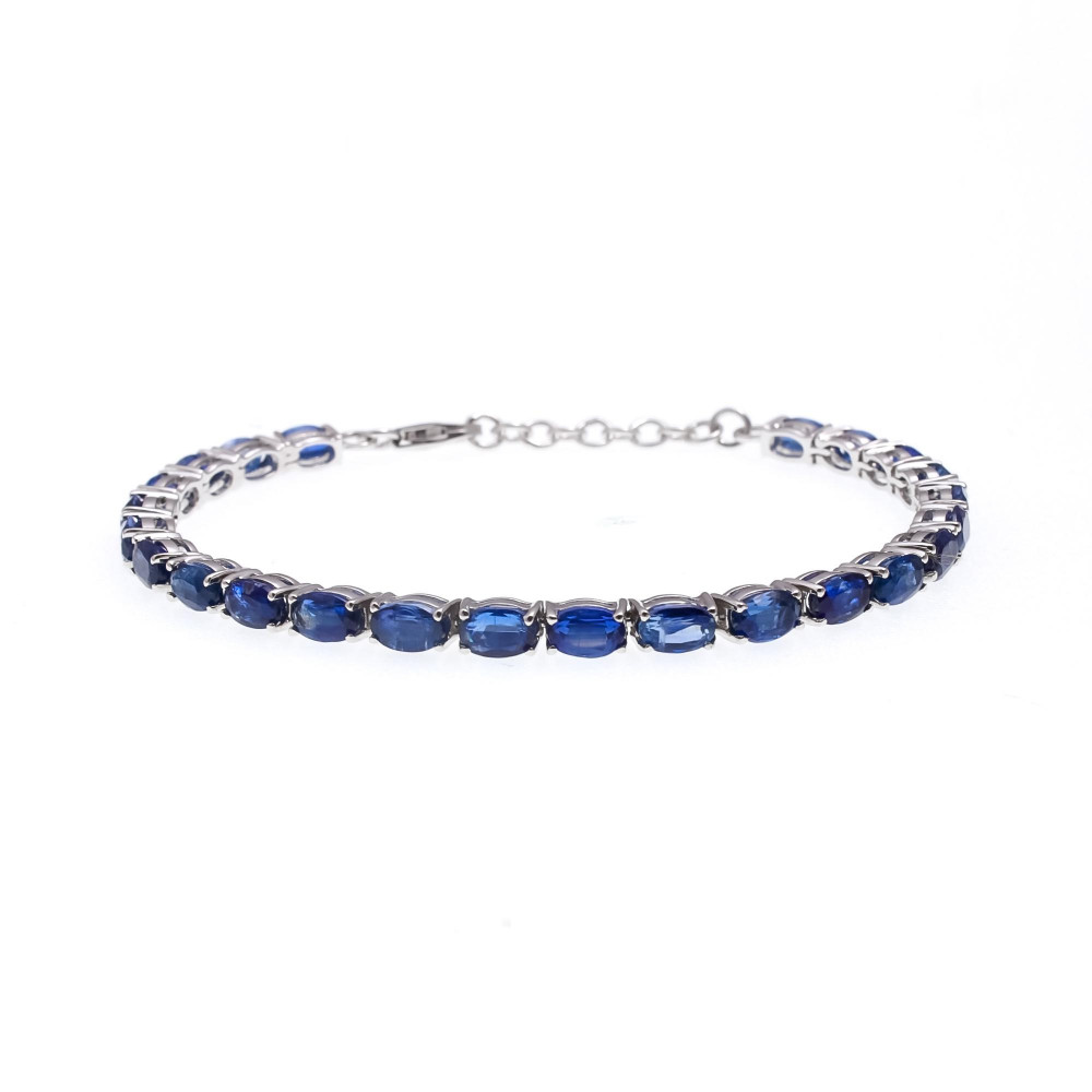 Image of Blue Sapphire Tennis Bracelet