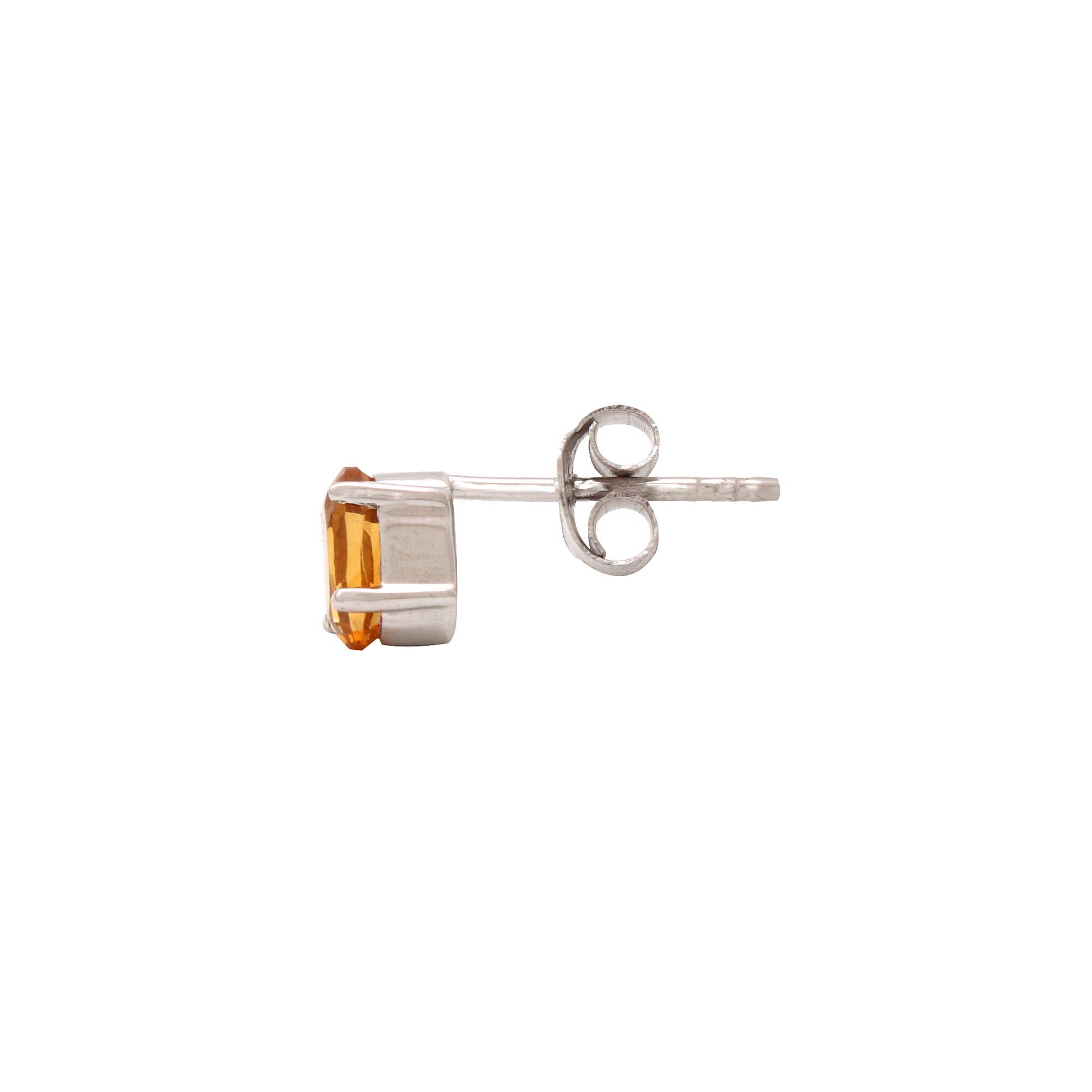Spessartite Garnet Studs Earrings