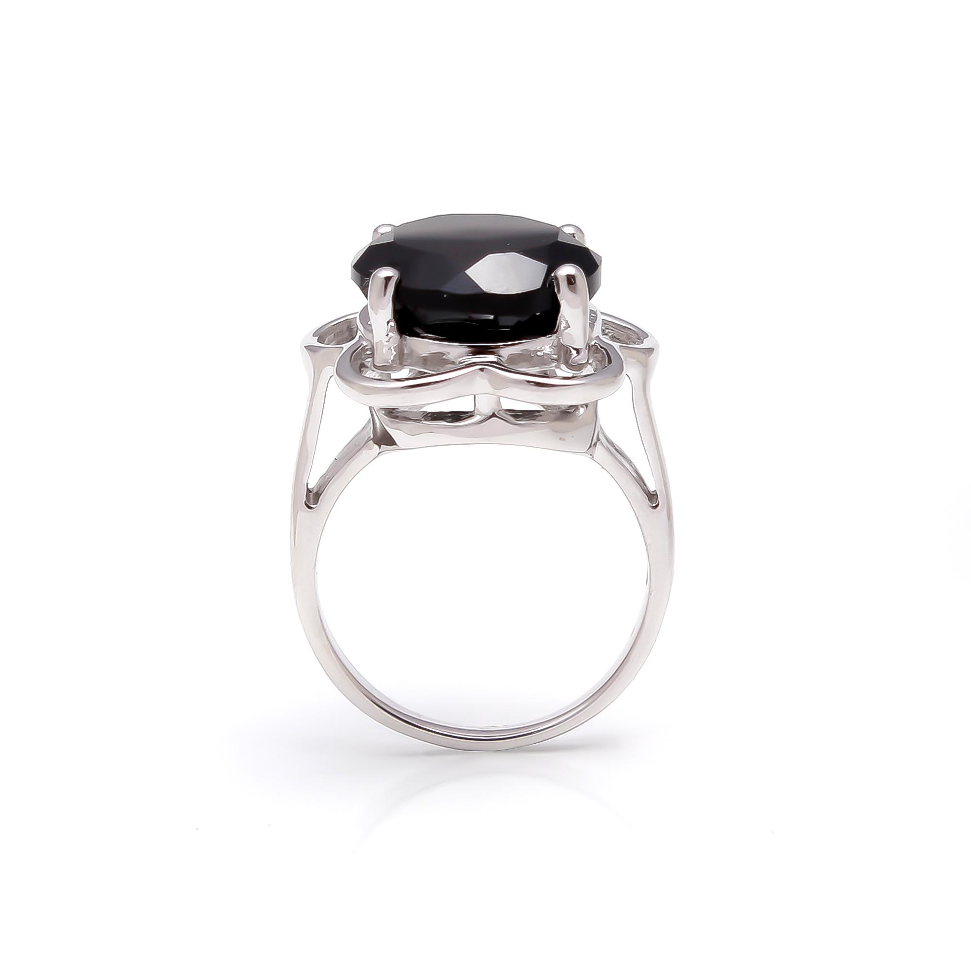 Big and Bold Natural Black Diamond Ring