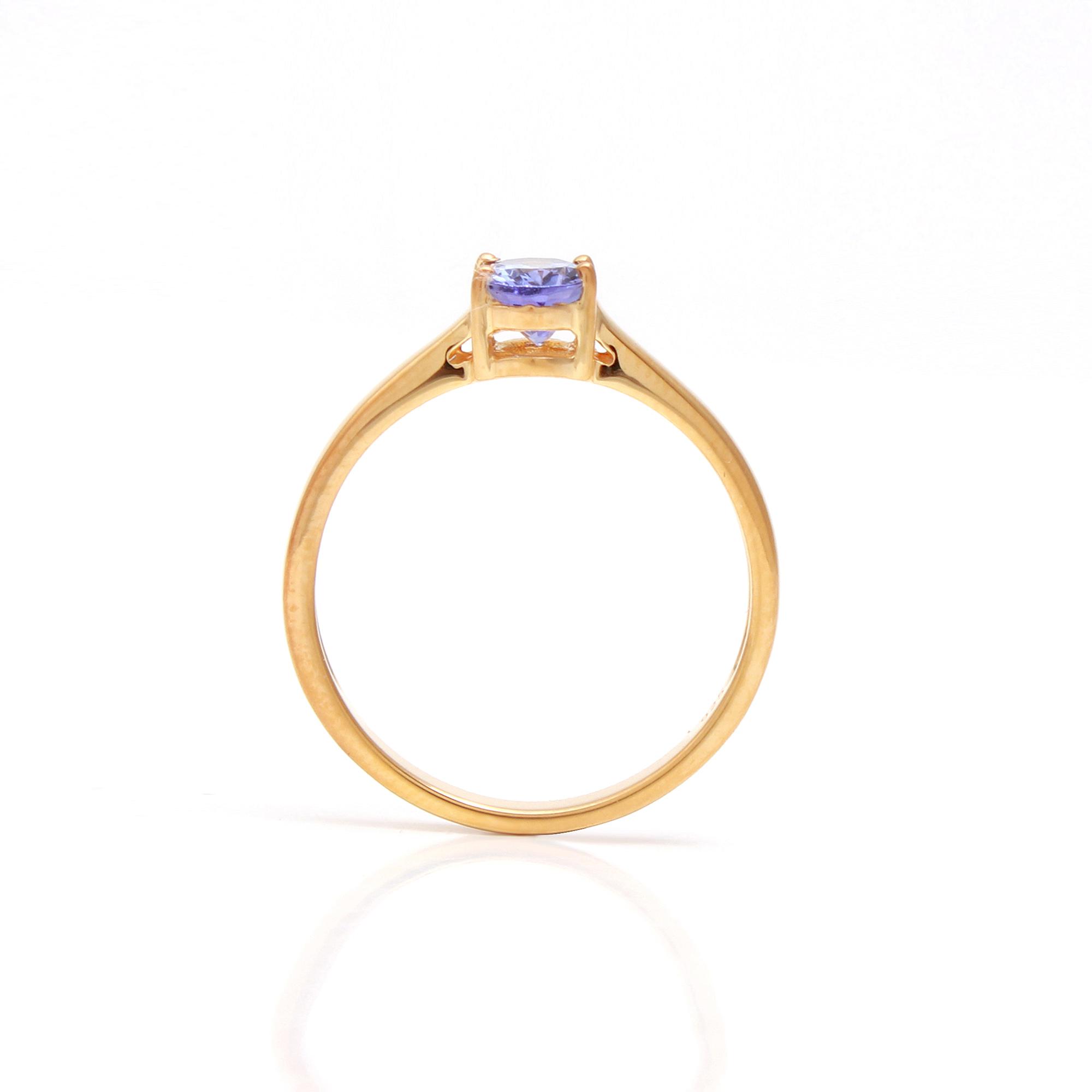 Tanzanite Solitaire Ring