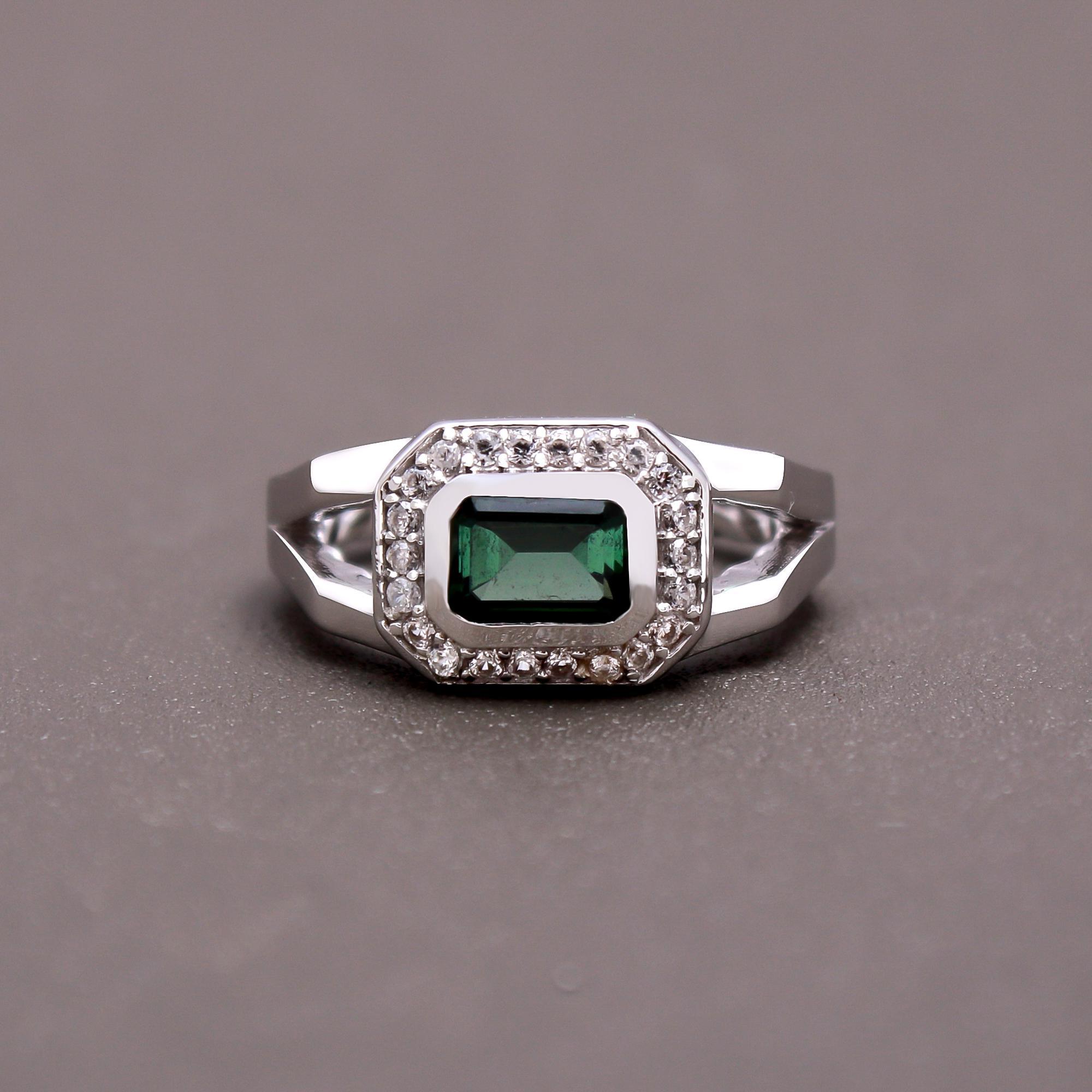 Green Tourmaline Ring